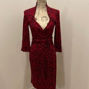 DVF "Gilred" Lips [Wrap] Dress